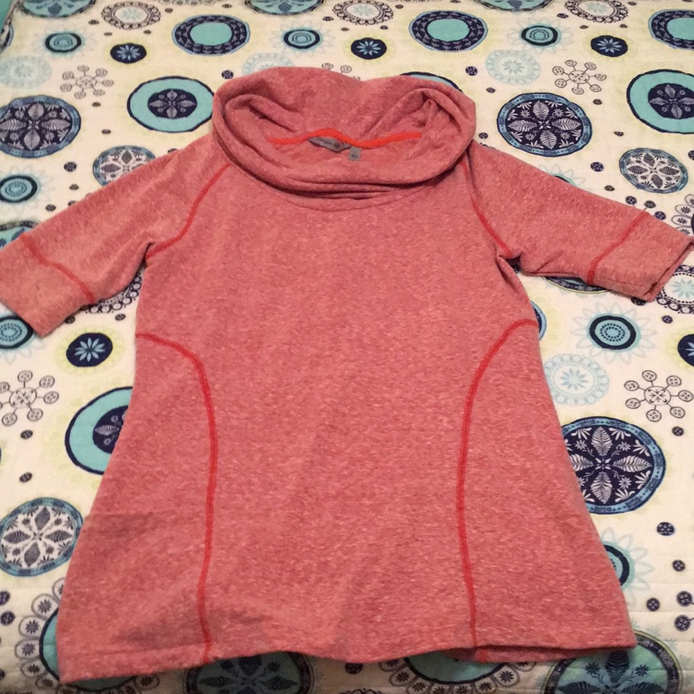 Athleta Cowl Neck Short Sleeve Sweatshirt